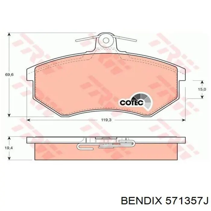 Pastillas de freno delanteras Seat Toledo 1 1L