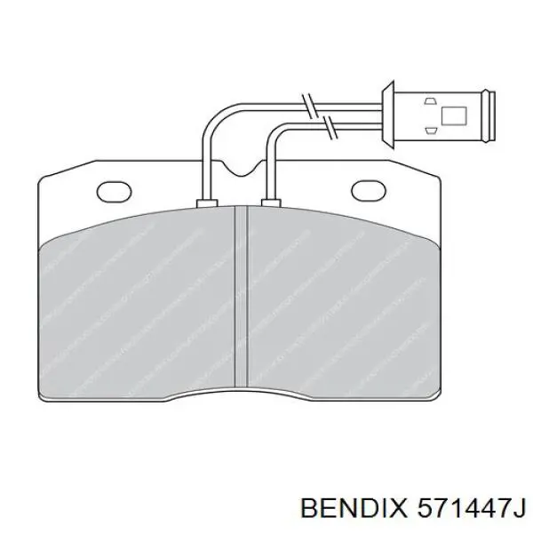 571447J Jurid/Bendix pastillas de freno delanteras