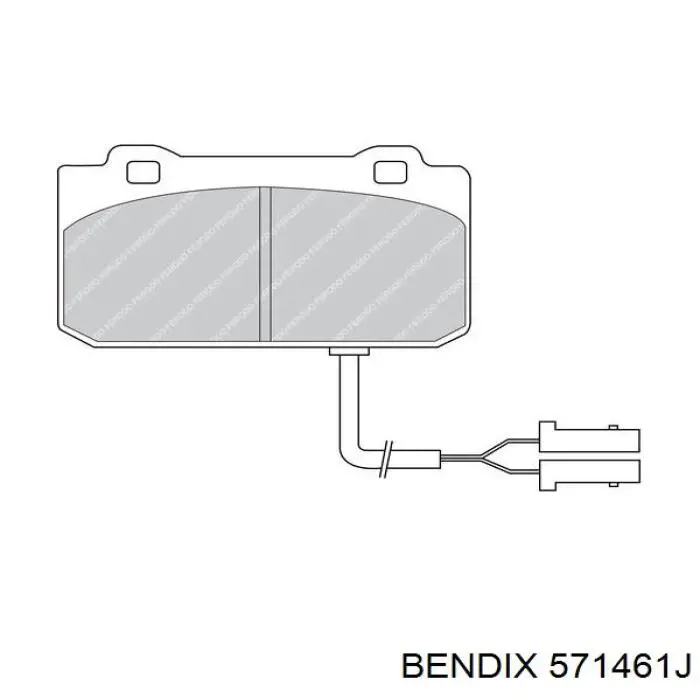 571461J Jurid/Bendix pastillas de freno delanteras