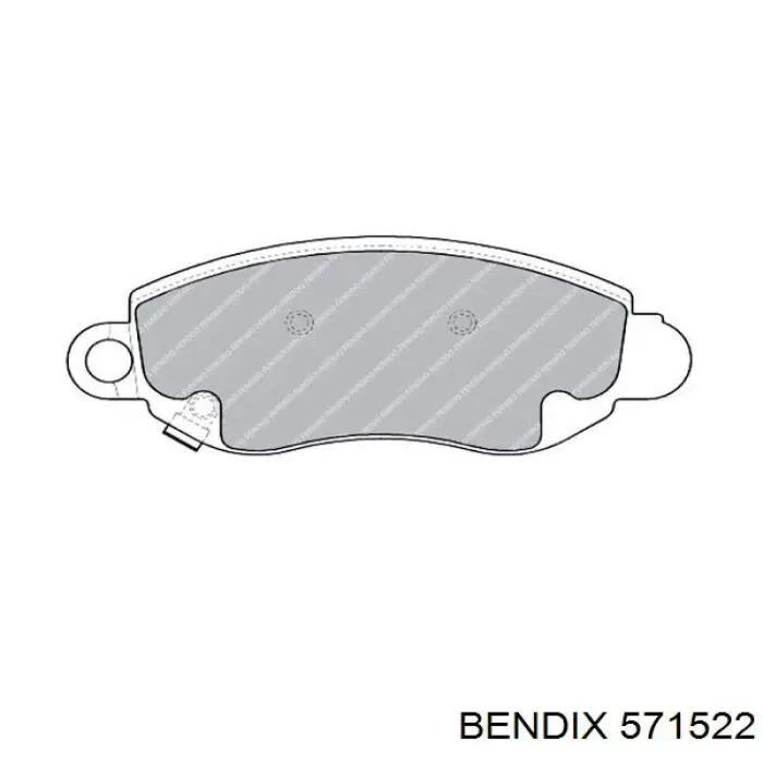 571522 Jurid/Bendix pastillas de freno delanteras