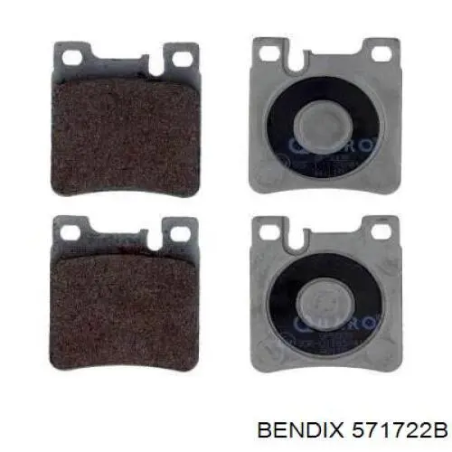 Comprar 571722B Jurid/Bendix Pastillas de freno traseras