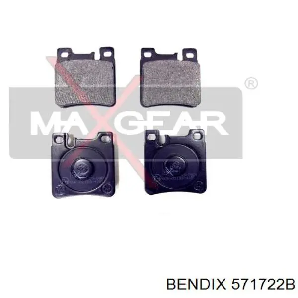 Pastillas traseras Jurid/Bendix 571722B