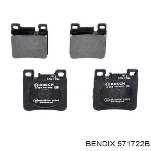 Pastillas traseras de freno Jurid/Bendix 571722B precio, desde 18,74 EUR