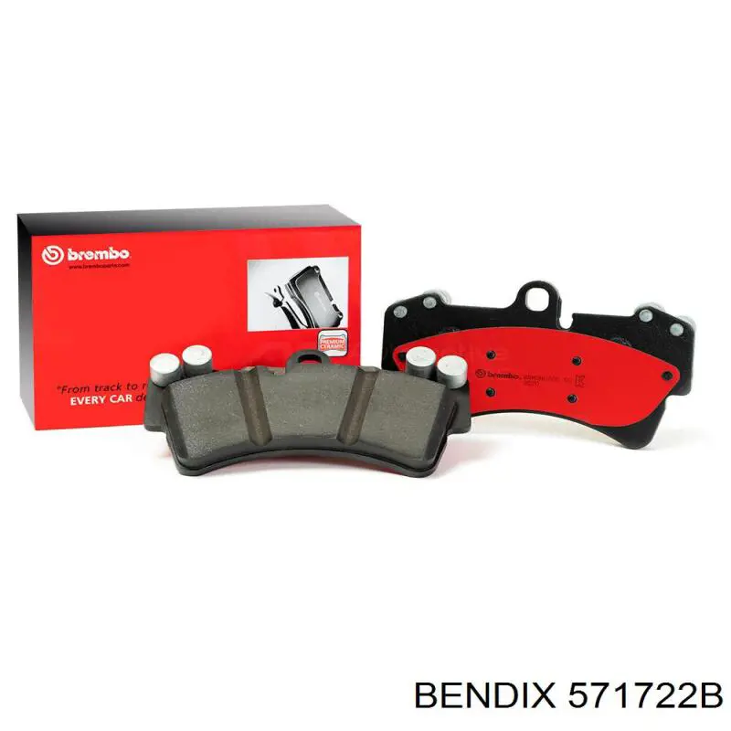 571722B Jurid/Bendix Pastillas freno traseras