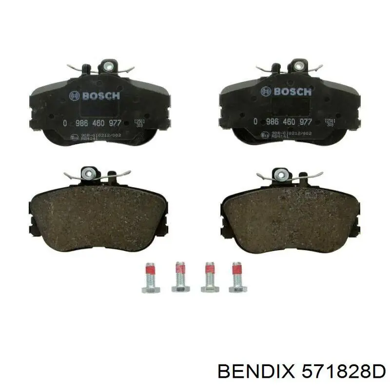 571828D Jurid/Bendix Pastillas delanteras
