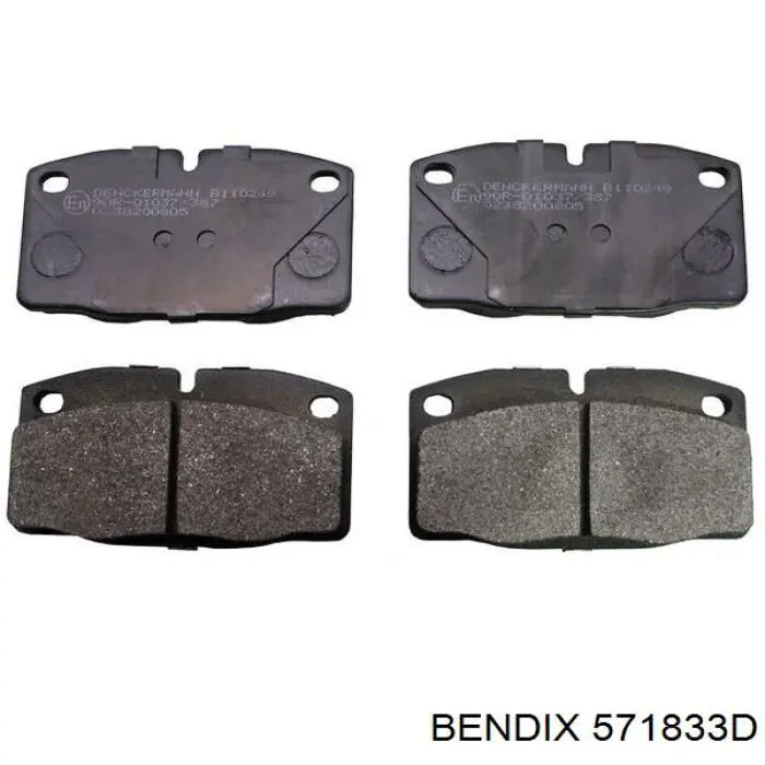 571833D Jurid/Bendix pastillas de freno delanteras