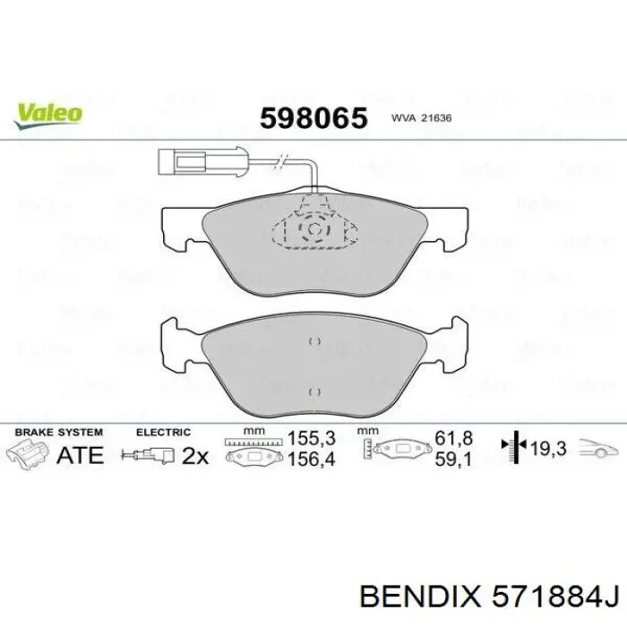 Pastillas de freno delanteras Alfa Romeo 156 932