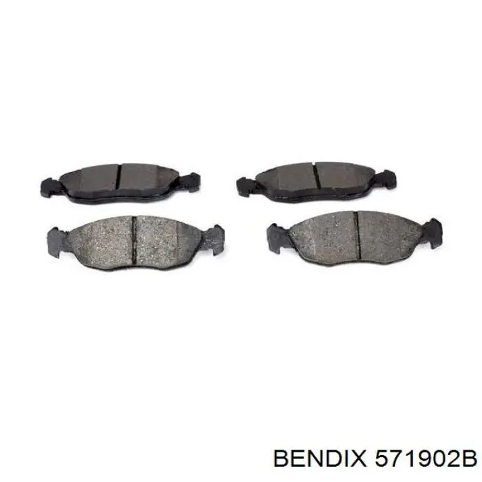 571902B Jurid/Bendix pastillas de freno delanteras