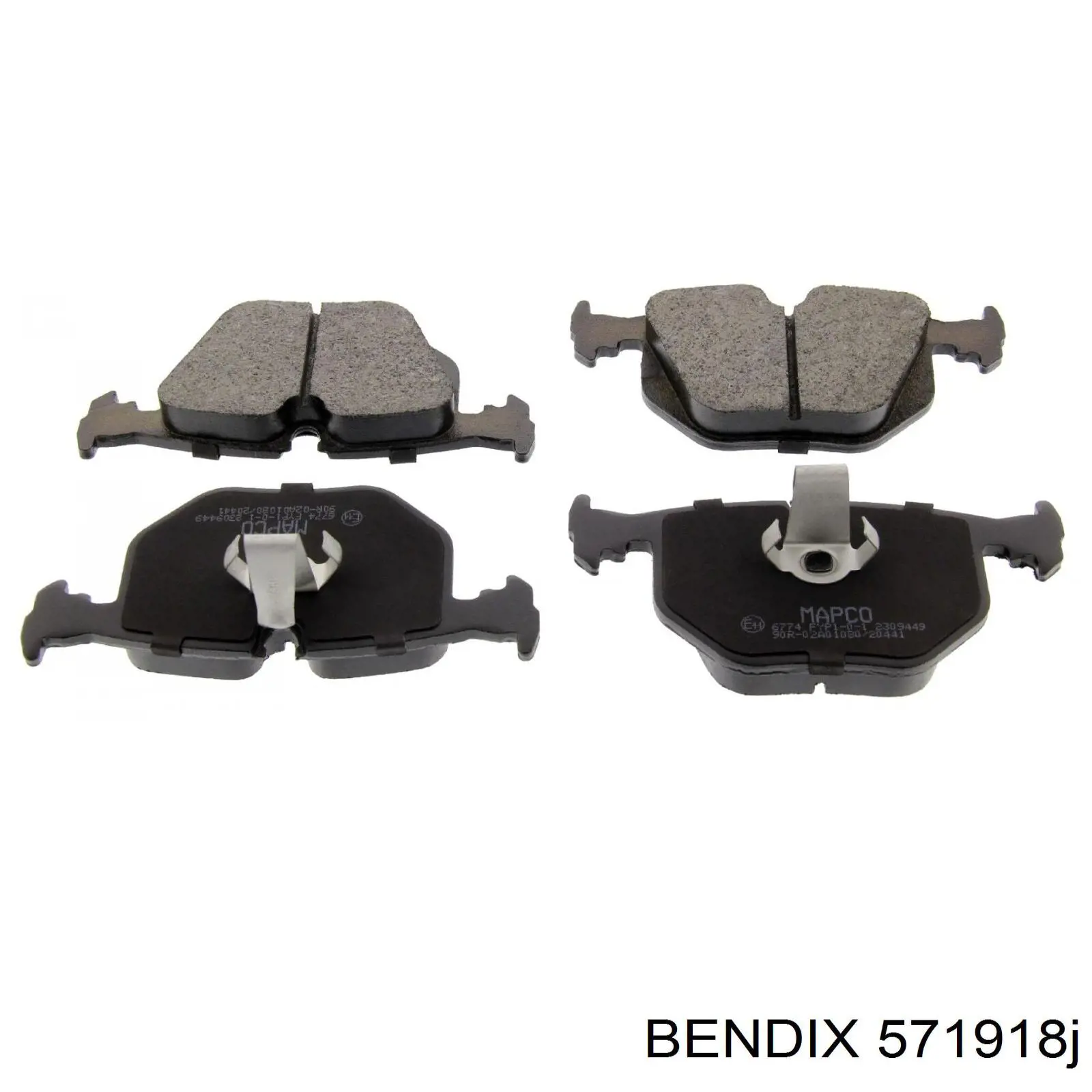 Pastillas de freno traseras BENDIX 571918J