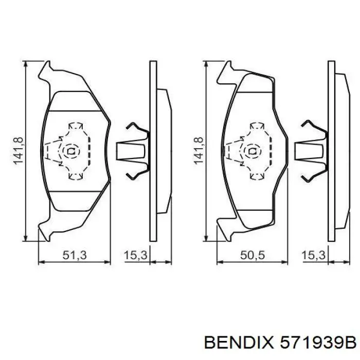 Comprar 571939B Jurid/Bendix Pastillas delanteras de freno