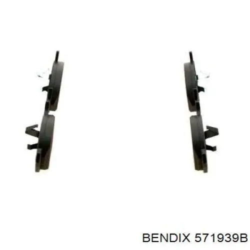 571939B Jurid/Bendix Pastillas delanteras