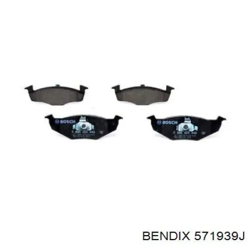 571939J Jurid/Bendix Pastillas delanteras