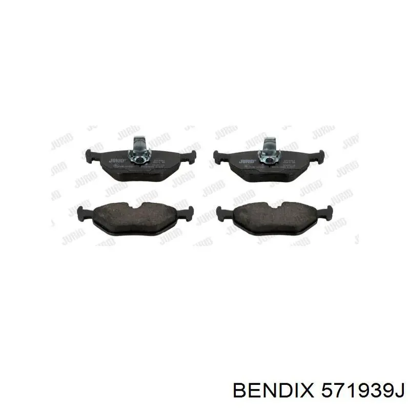 Pastillas de freno delanteras Jurid/Bendix 571939J