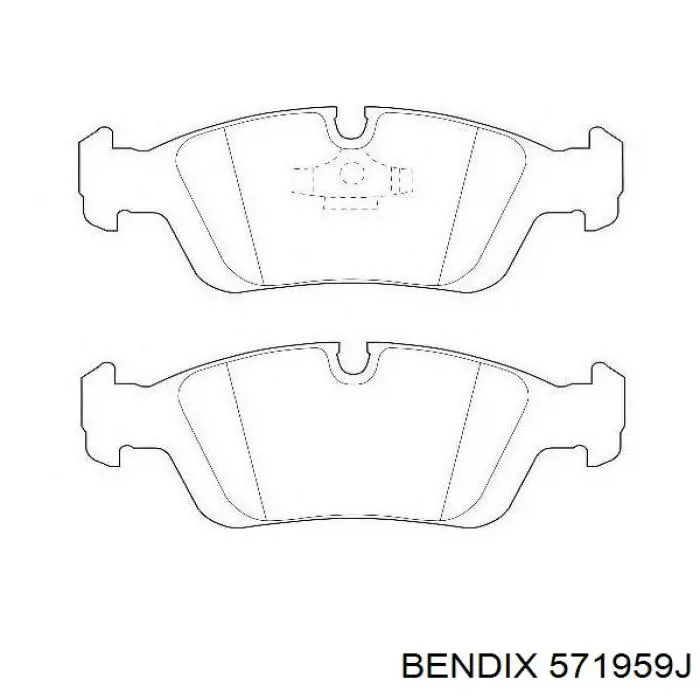 Pastillas de freno 571959J Jurid/Bendix