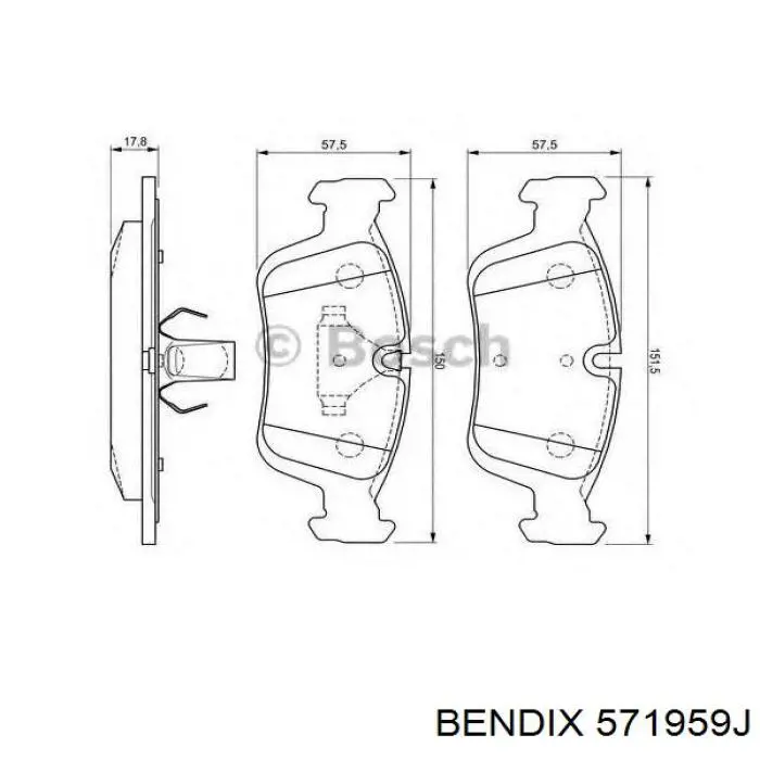 Pastillas freno delanteras Jurid/Bendix 571959J precio, desde 24,41 EUR