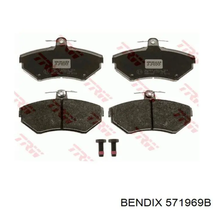 571969B Jurid/Bendix pastillas de freno delanteras