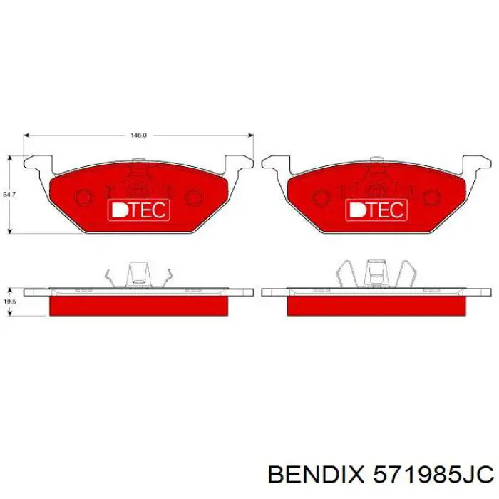Pastillas de freno delanteras Seat Ibiza 5 KJ1, KJG
