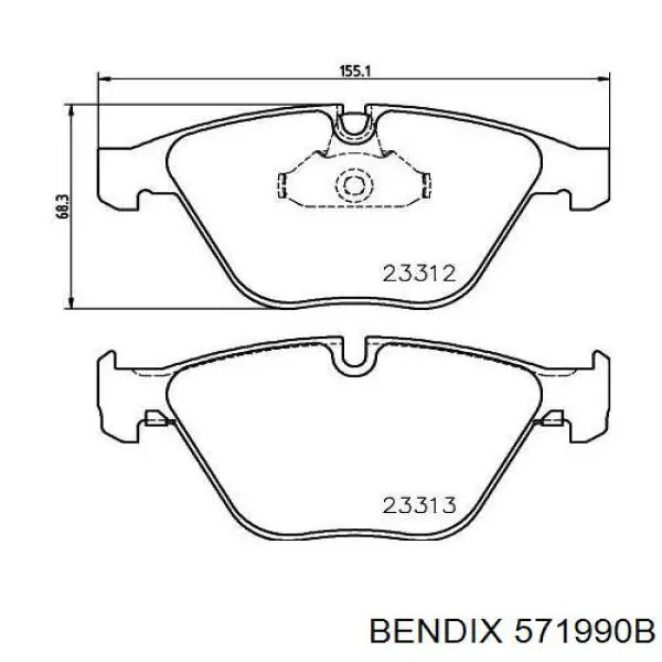 Pastillas de freno delanteras BMW 3 E90