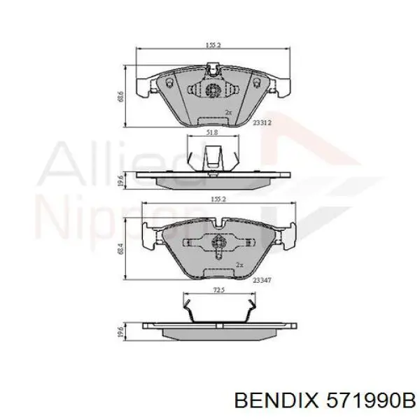 Pastillas de freno delanteras BMW 3 E90