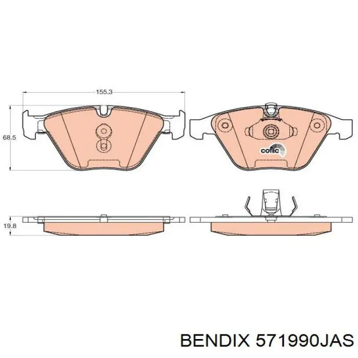 Pastillas de freno delanteras BMW 3 E90