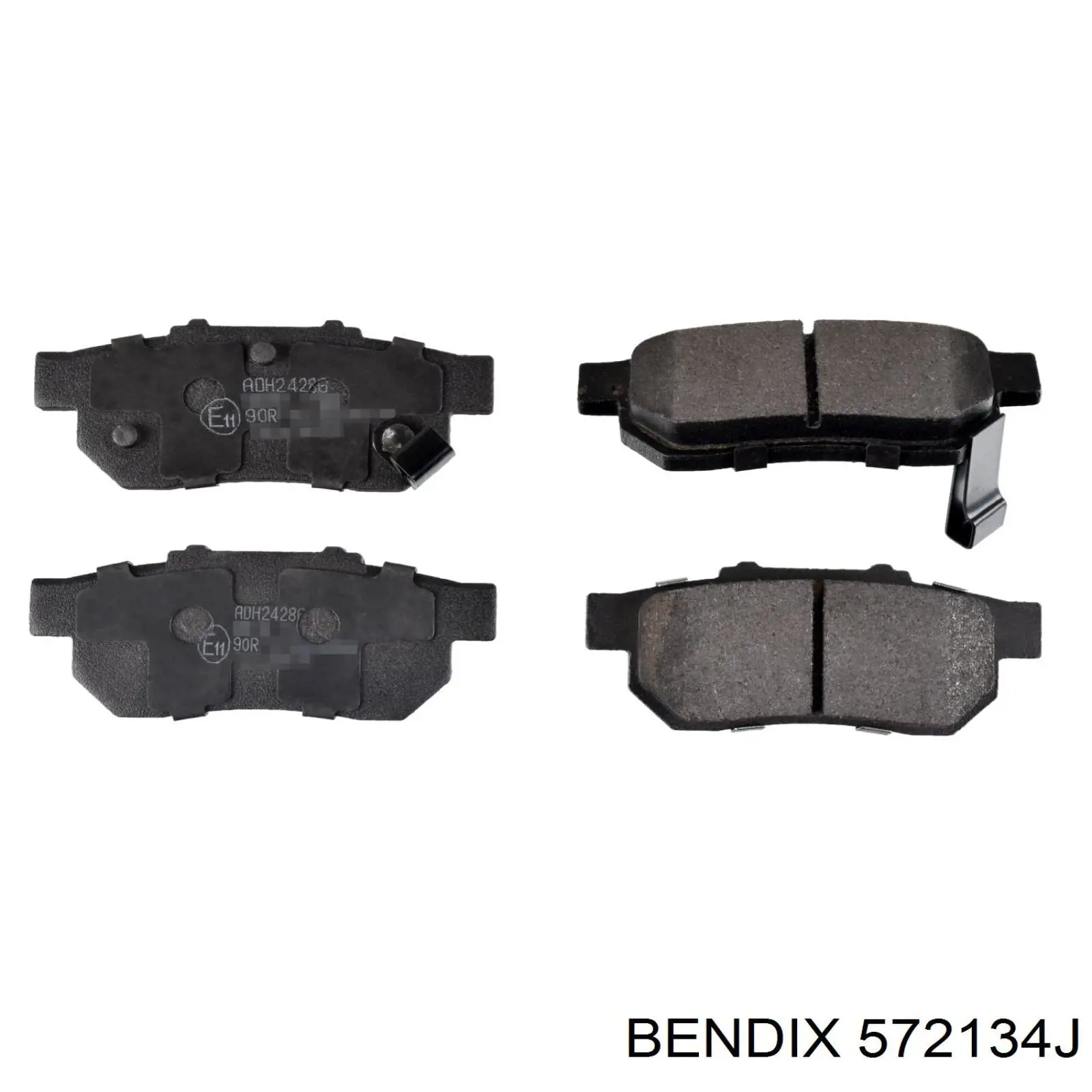 572134J Jurid/Bendix pastillas de freno traseras