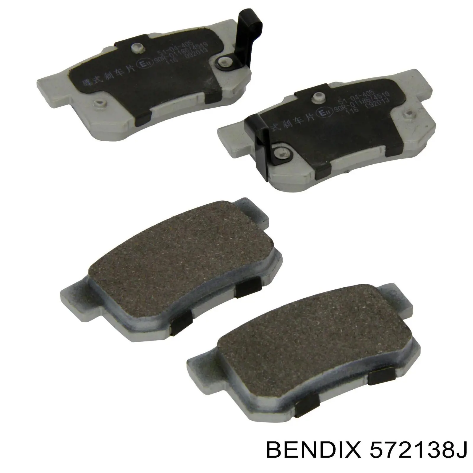 Pastillas de freno traseras 572138J Jurid/Bendix