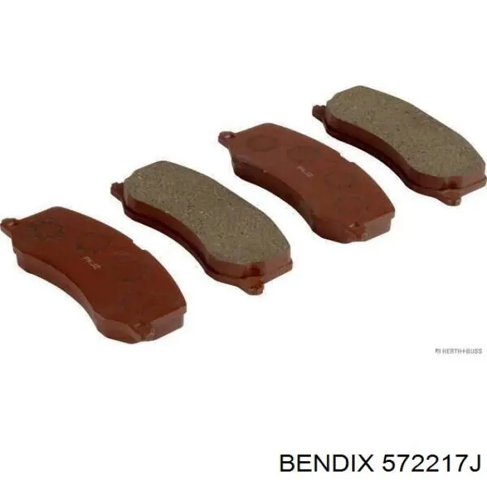 572217J Jurid/Bendix pastillas de freno delanteras