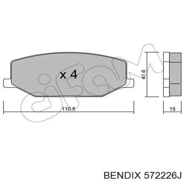 Pastillas de freno delanteras Suzuki Jimny FJ