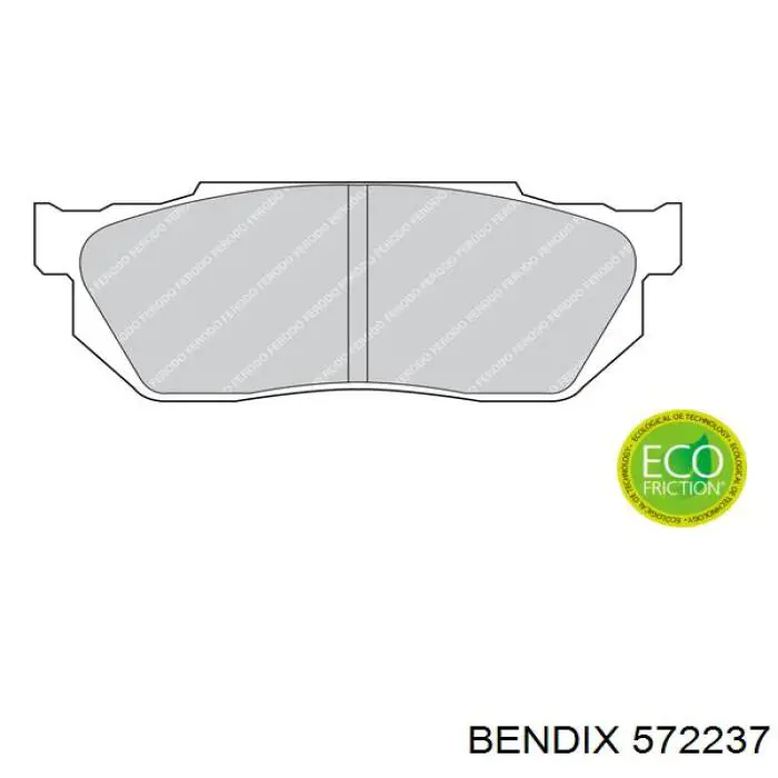 572237 Jurid/Bendix pastillas de freno delanteras