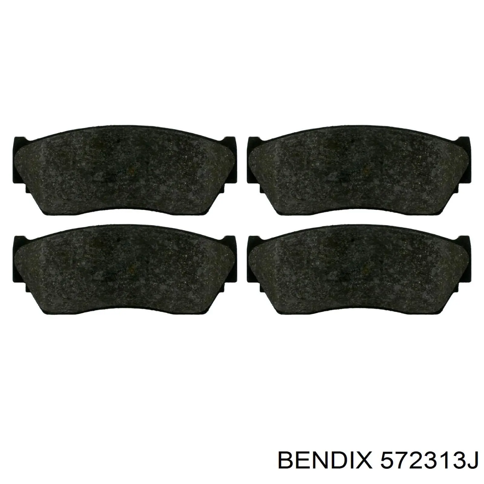 572313J Jurid/Bendix pastillas de freno delanteras