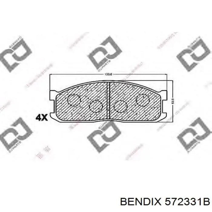 Comprar 572331B Jurid/Bendix Pastillas delanteras de freno