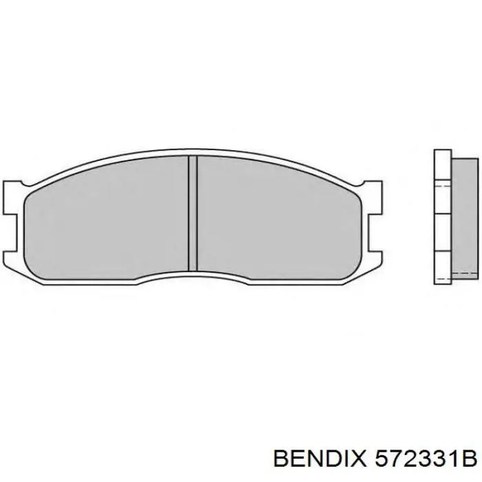 572331B Jurid/Bendix Pastillas delanteras