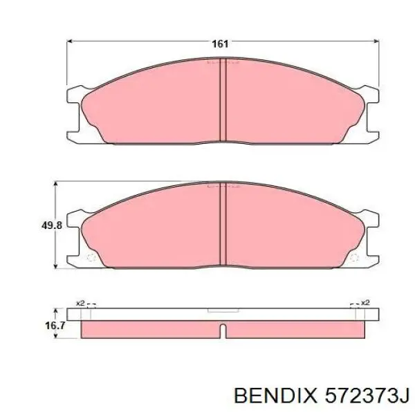Pastillas de freno delanteras Nissan Terrano 1 WD21