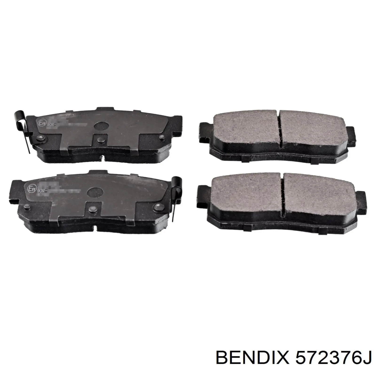 572376J Jurid/Bendix pastillas de freno traseras