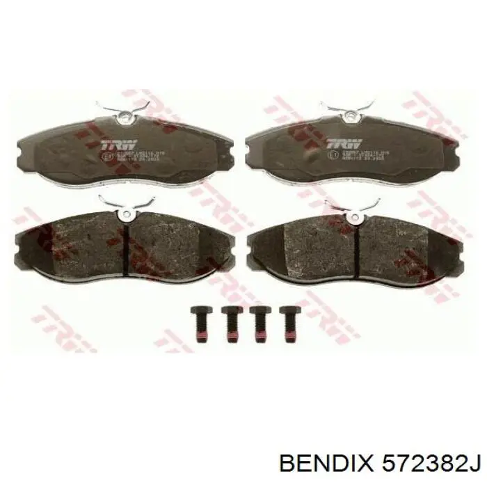 572382J Jurid/Bendix pastillas de freno delanteras