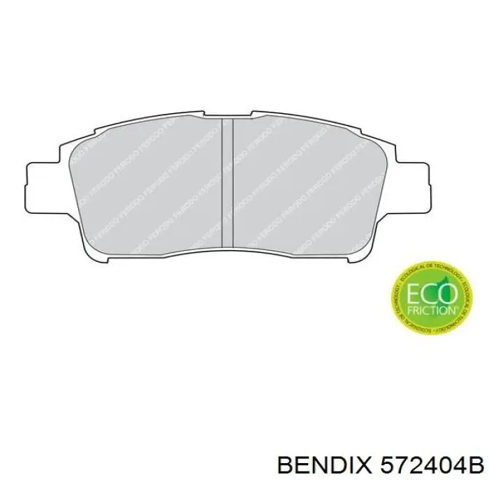 572404B Jurid/Bendix pastillas de freno delanteras