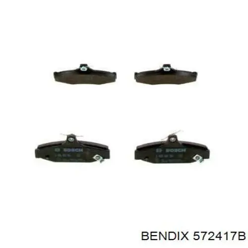 572417B Jurid/Bendix pastillas de freno traseras