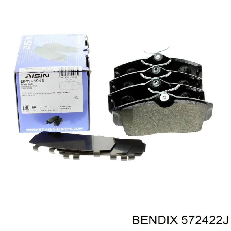 Pastillas de freno delanteras Nissan Primera P11