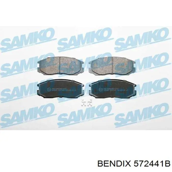 572441B Jurid/Bendix pastillas de freno delanteras