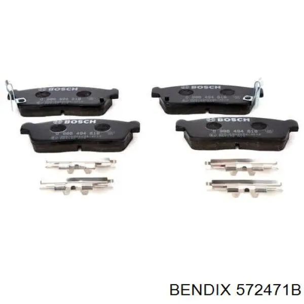 572471B Jurid/Bendix pastillas de freno delanteras