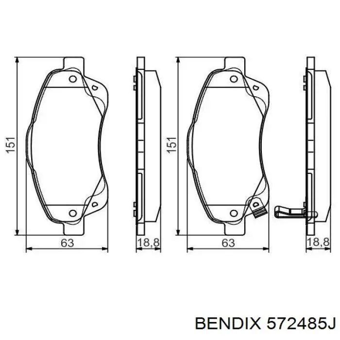 Pastillas de freno delanteras Toyota Corolla R10
