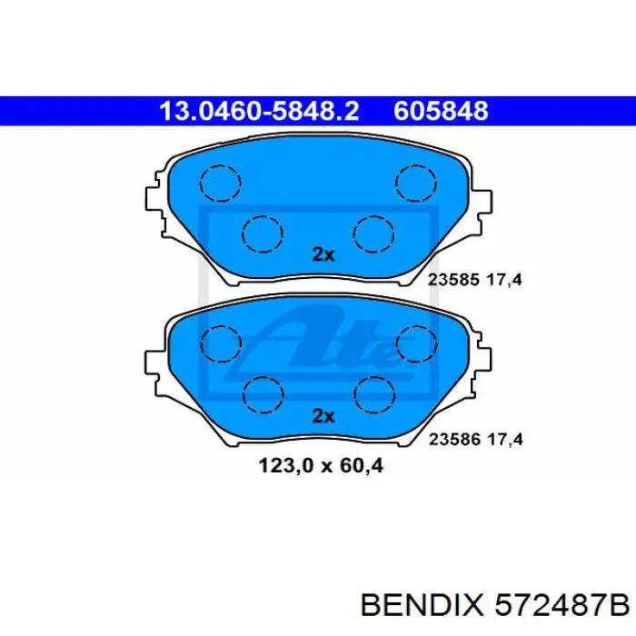 Pastillas de freno delanteras Toyota RAV4 2 XA2
