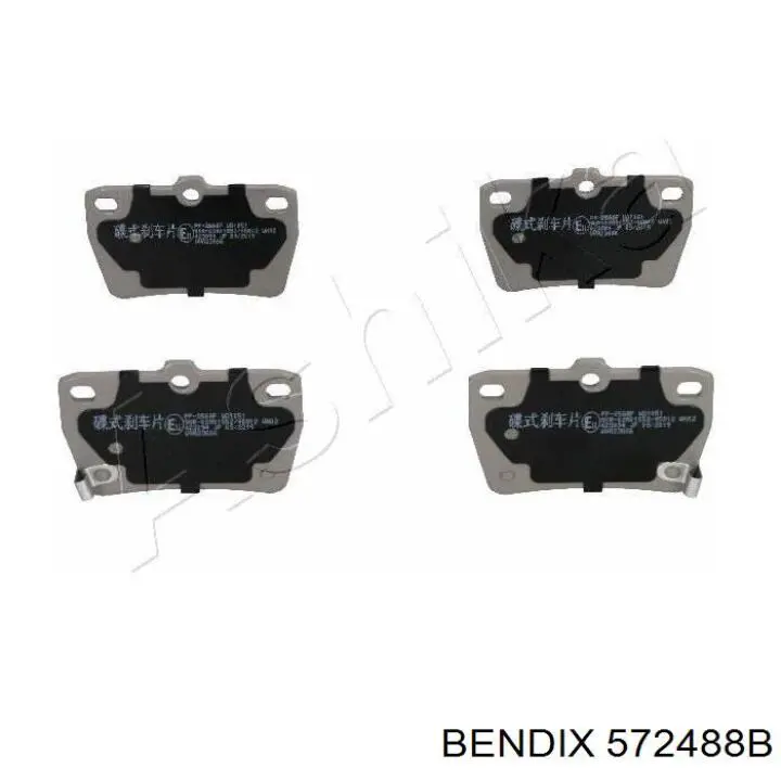 572488B Jurid/Bendix pastillas de freno traseras