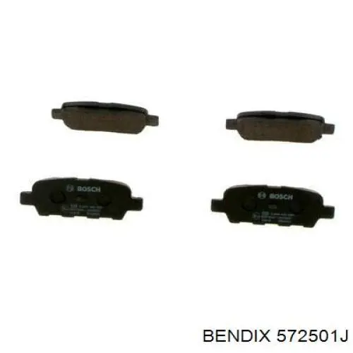 Pastillas de freno traseras 572501J Jurid/Bendix