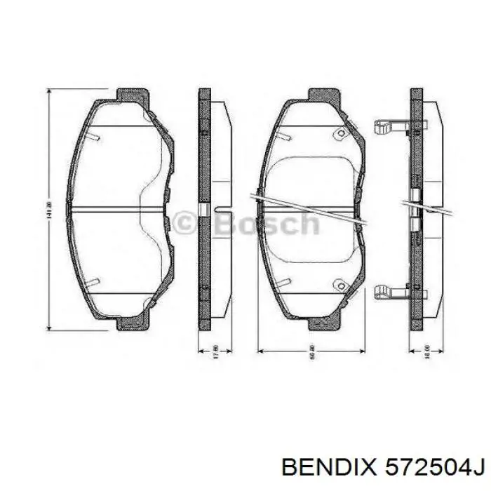 Pastillas freno delanteras Jurid/Bendix 572504J precio, desde 40,70 EUR