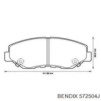 Pastillas de freno 572504J Jurid/Bendix