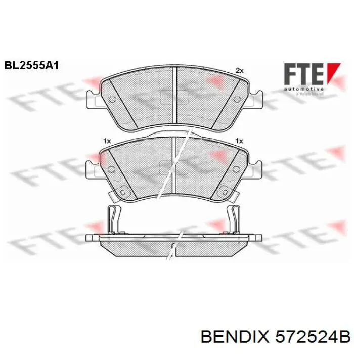 Pastillas de freno delanteras Toyota Corolla E12