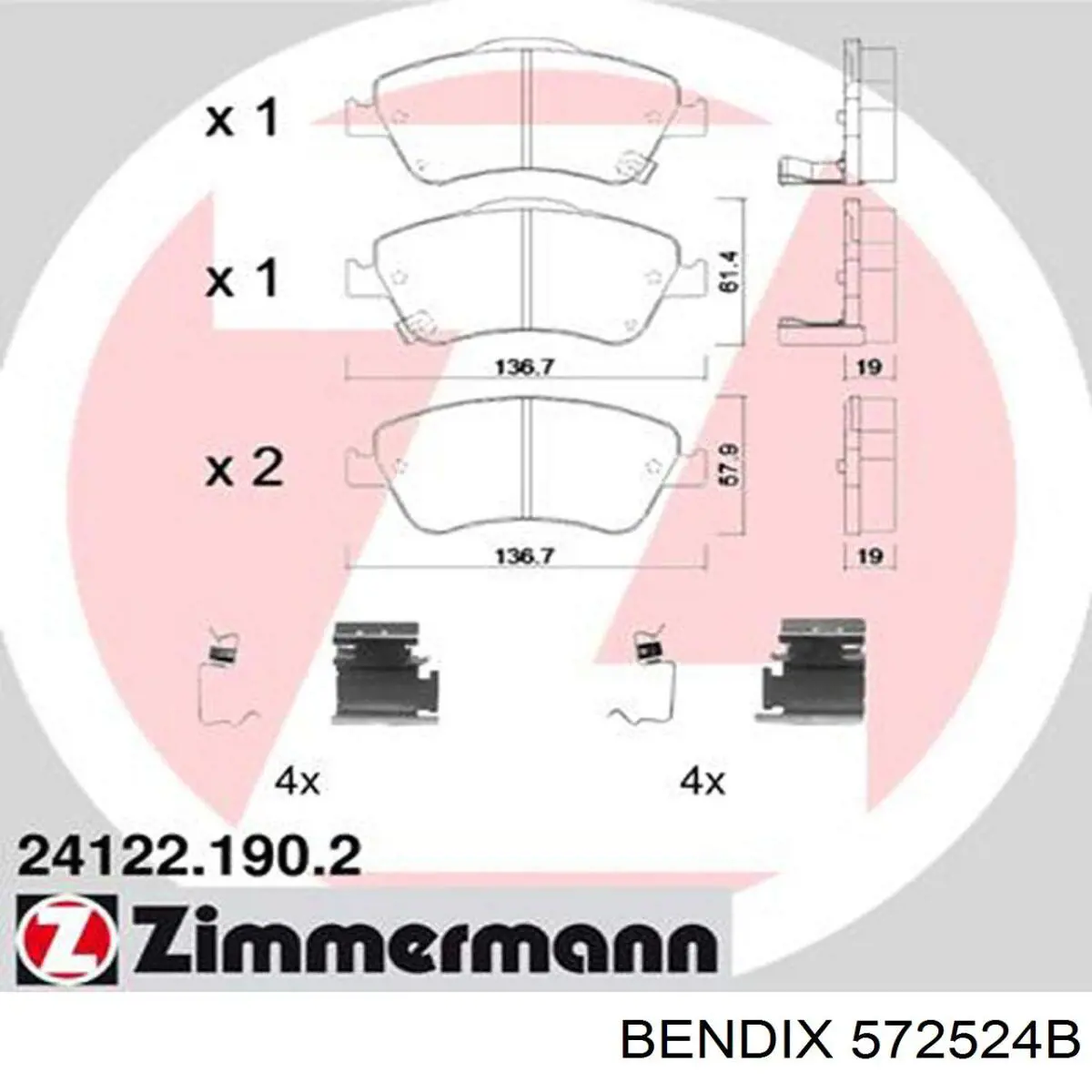 Pastillas de freno delanteras Toyota Corolla E12