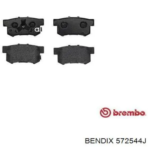 Pastillas de freno traseras 572544J Jurid/Bendix