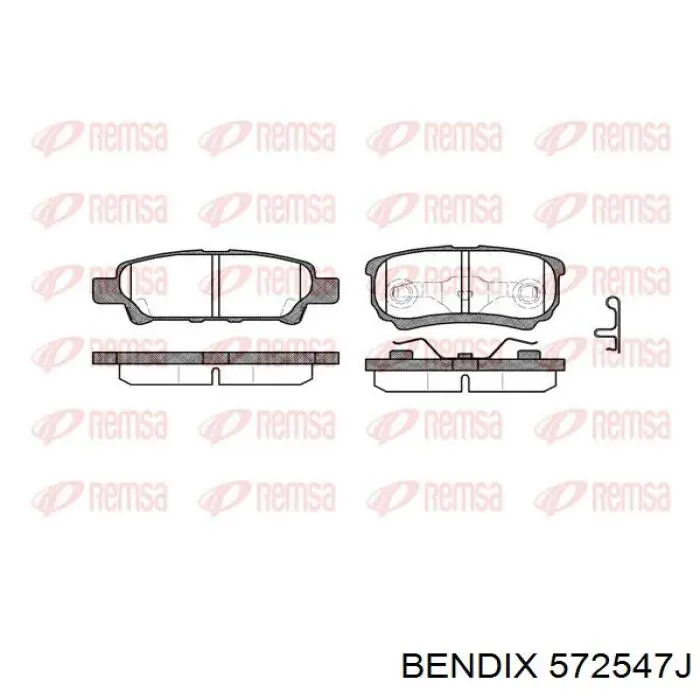 Pastillas traseras de freno Jurid/Bendix 572547J precio, desde 23,27 EUR